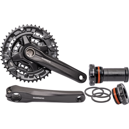 Шатуны  FC-MT210 Среднее полое 9 скоростей 44-32-22 зуба с осью MT501 без защитной накладки, AFCMT2103CB422XL