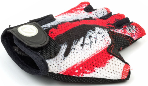 Перчатки 8-7130902 подростк. X6 красно-белые р-р L замша/синт. кожа (20) AUTHOR