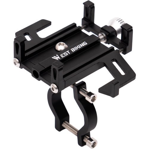 Держатель для мобильного телефона для телефонов 55-95мм, алюм. сплав+силикон, 5 точек сцепления, West Biking арт.0715066