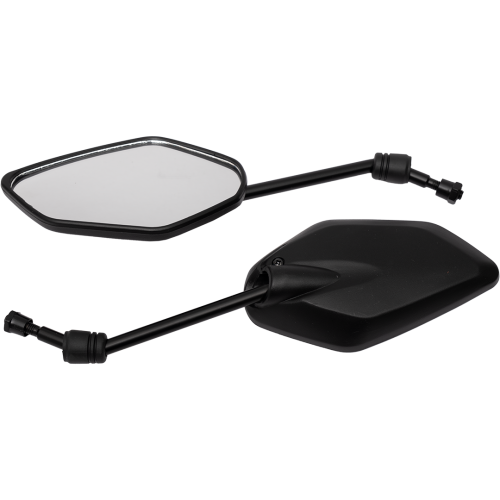 Зеркала STELS чёрные M8, резьба левая и правая