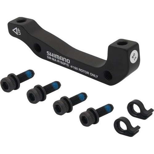 Адаптер для диск. тормоза Shimano, SM-MA-F160P/S, болт 2 шт., стоп. кольца 2 шт