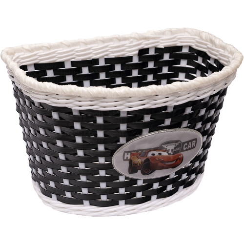 Корзина 00-170437 детская 24х16,5х15,5см пласт. универс. крепл. на руль 2-мя ремешками, черная