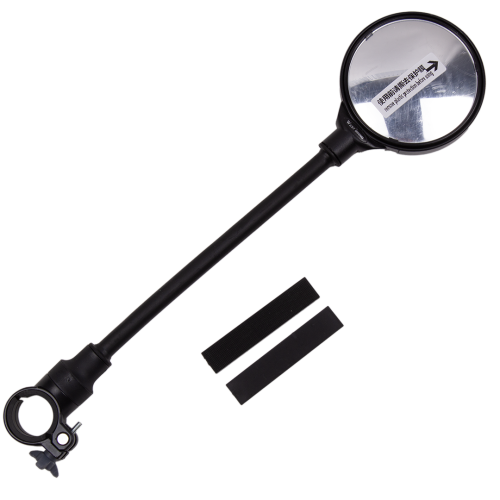 Зеркало велосипедное заднего вида West Biking, с гибкой втулкой, размер зеркала 37.5*19*8.5 см