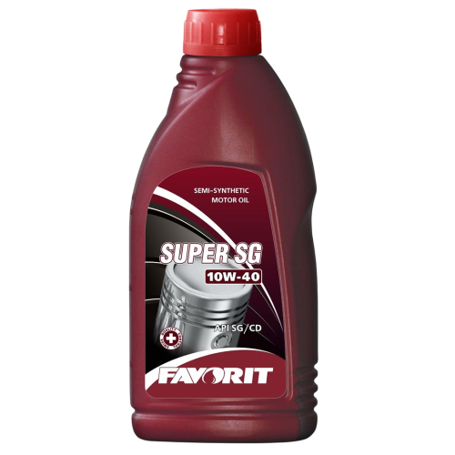 Масло моторное полусинтетическое универсальное всесезонное Favorit Super SG SAE 10W-40 API SG/CD 0,9л
