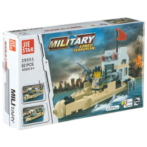 Конструктор Military 3 в1, 82 детали 29053