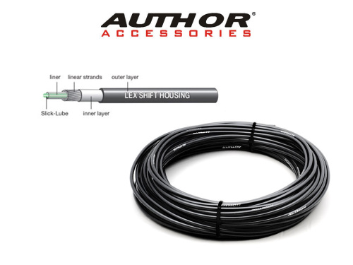 Рубашка 8-24601203 тросика перекл. ABR-Lex 4mm/30m Black б/загл. (30м) черная (15) AUTHOR