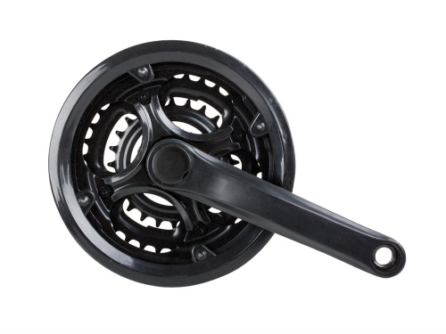 Шатуны сталь 3зв, 24/34/42зуб, 170мм, 5-351248, 7-8ск. с защ. с пласт. покр. черные