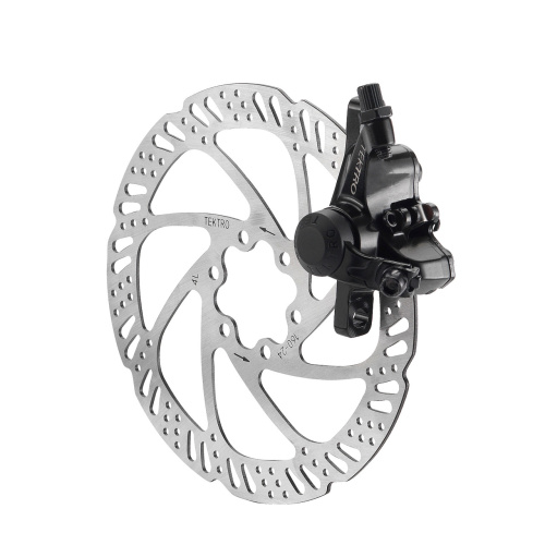 Торм. набор механ. 6-190281 диск. ЗАДНИЙ MD-M280 (ротор 160мм+суппорт+колодки) совместим. колодки VX839 черный TEKTRO