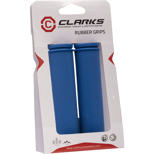 Ручки .С98-130 на руль 3-377 резиновые 130мм синие CLARK`S NEW