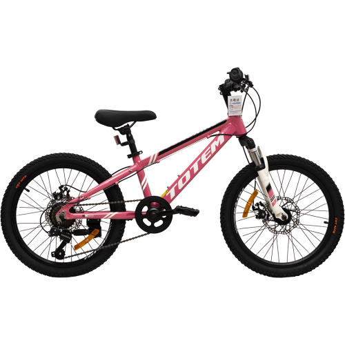 Велосипед TOTEM Sunshine 20" (20" 7ск 10") розовый\белый, алюм.
