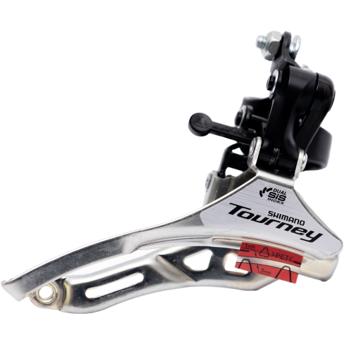 Переключатель передний Shimano Tourney, FD-TY300, 3x6/7 ск, 42T, нижн. тяга, хомут 31, 8 мм ;