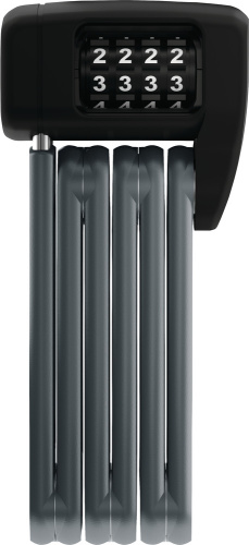 Замок 05-0062110 вело складной на коде 4х разр 6055C/60см BK SH BORDO LITE MINI класс защиты 7/15 с крепленим, черный ABUS