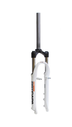 Вилка аморт. 1-0024 26"х28,6 шток 260мм пруж.-эласт. рег. мех. блок. 80мм V+D белая RST CAPA ML