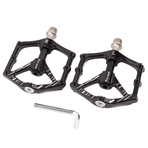 Педали West Biking, алюминиевый сплав, сталь, 13×11×2,5 см, ось M14×1,25 мм, вес 350 г