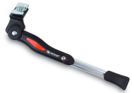 Подножка 8-16502105 алюминиевая AKS-09A Crn универс. 24-29" центр. крепления с планкой, вес 310гр. серебристо-черная AUTHOR