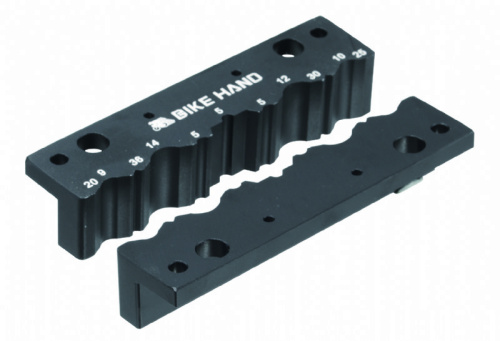 Инстр./приспособл. 6-190516 YC-516 для фиксации осей/штоков и пр. в тисках, для бережной обработки деталей BIKEHAND