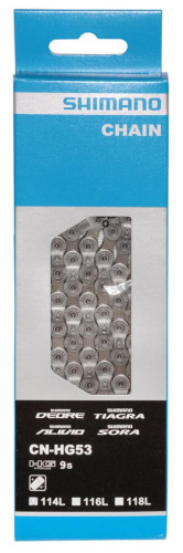 Цепь SHIMANO DEORE/TIAGRA ECNHG53C114I, 2-1038, 114зв. 9ск. зап. пин. инд. уп.