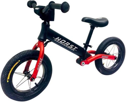 Беговел HORST RACE COMFORT 12", 00-180695 рама АЛЮМИНИЙ  вт. алюм. на промподш. ЗАДНИЙ АМОРТ.