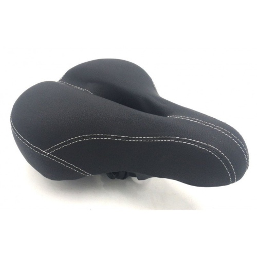 Седло HORST 09-200833 комфортное, с замком 285X200мм с вентил, закр пружины, 670гр, черн.