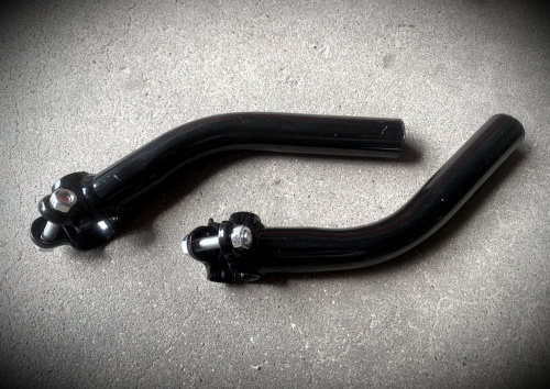 Рога руля (стальные чёрные) Ø-22,2 мм.