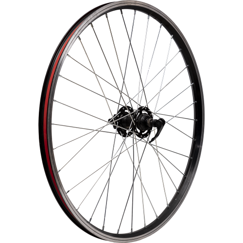 Колесо 24" переднее, двуст. алю. обод, 32сп, втулка сталь STG A25 под диск, эксц