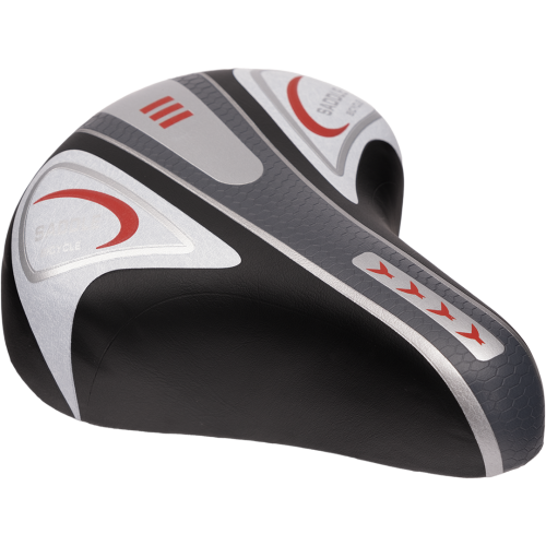 Седло (014) на пружинах, размер 240х205  (цвета: черн./сер., черн./син., черн./красн.) (упак 30 шт)