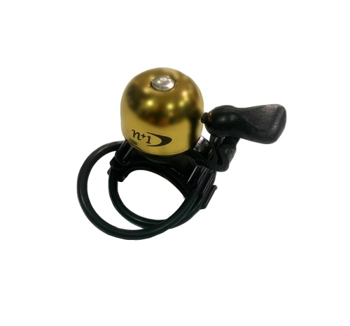 Звонок 6-635855 N+1 B721BPQ латунь мини D=23 мм, сильный звук, крепление высокопроч. резин. хомутами