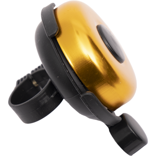 Звонок 00-170723 сталь/пластик D=53мм черно-золотистый