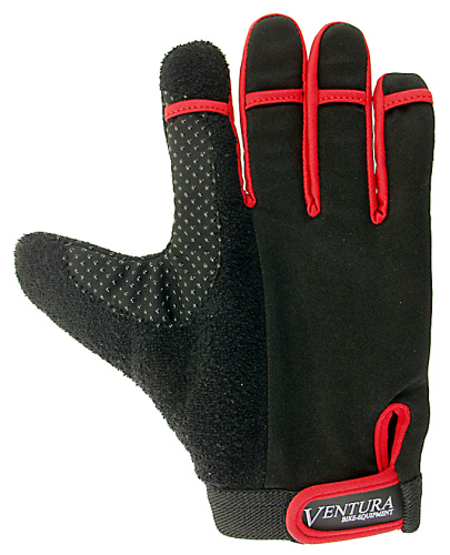 Перчатки 5-719950 длин. гель/лайкра  дыш. антискольз. р-р М (5) цв. в ассорт. с петельками VENTURA