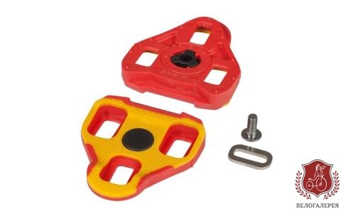 Шипы для педалей RFR Look Keo 7°, желтый-красный, код 14128