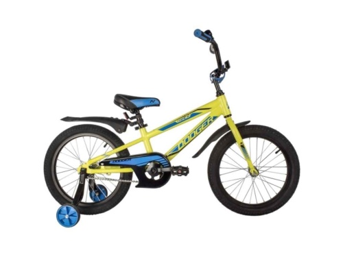 Велосипед NOVATRACK 18" DODGER алюм., зелёный, тормоз нож, короткие крылья, защита цепи А-тип