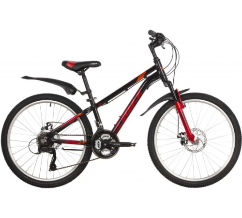 Велосипед FOXX 24" ATLANTIC черный, алюминий, размер 12"