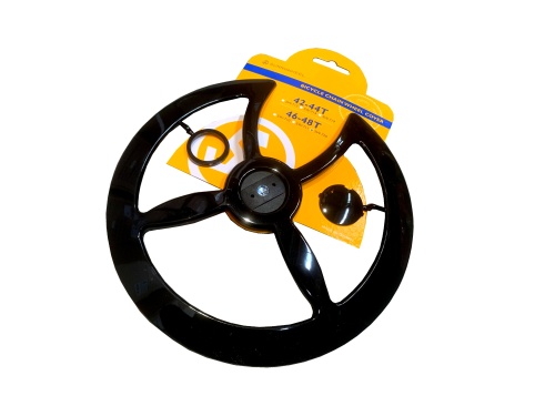 Защита системы SUNNY WHEEL SW-720, 6-180656, под 46/48 зуба, универс. крепл. пластик, черная