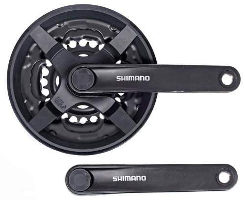 Шатуны Shimano TY301, 42/34/24, 175мм, кв,  с защитой, черн, б/уп AFCTY301E244CL