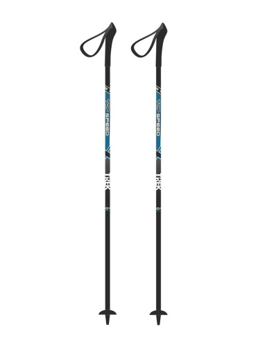 Палки лыжные стеклопластиковые TREK Top speed, (120см, black/blue)