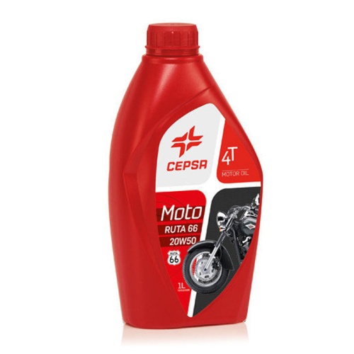 Масло моторное мин. для 4-х тактных ДВС мототехники CEPSA MOTO 4T RUTA 66 20W40, 1л, 514244191