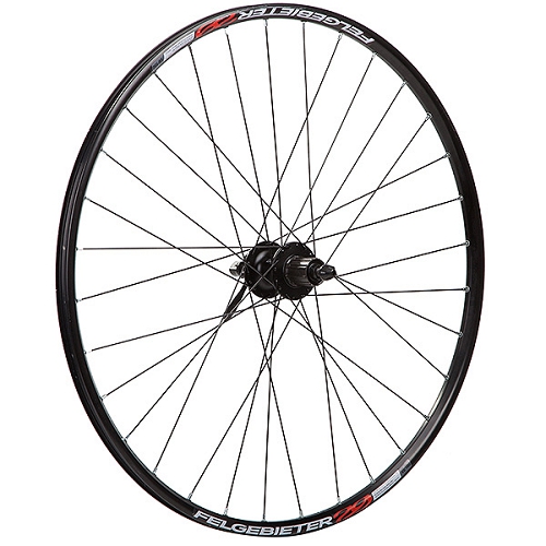 Колесо 29" заднее, дв. пист. алю. обод, 32сп, вт. Shimano DEORE HB-M525, C.Lock, эксц. кассета