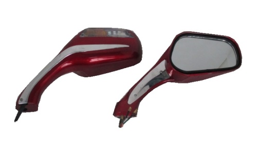 Зеркала (070) "Каплевидное" с поворотом (красное)