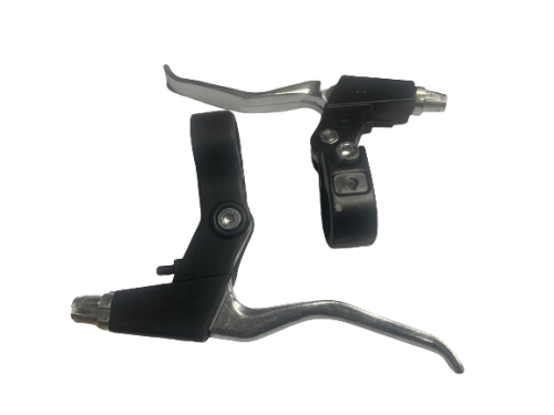 Ручка тормоза (003) , алюминиевая, цвет черно/серебристый