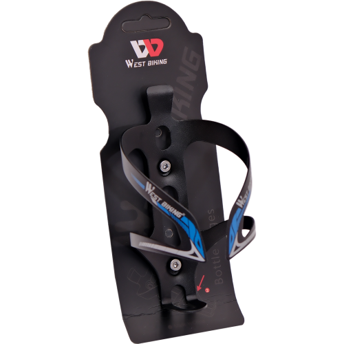 Флягодержатель West Biking, алюм, крепление на раму, универсальный, цвет: синий