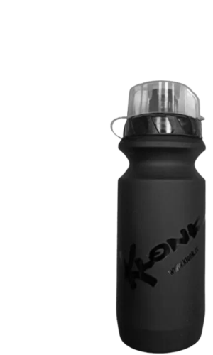 Фляга KLONK с крышкой, 600 мл, черный/черный