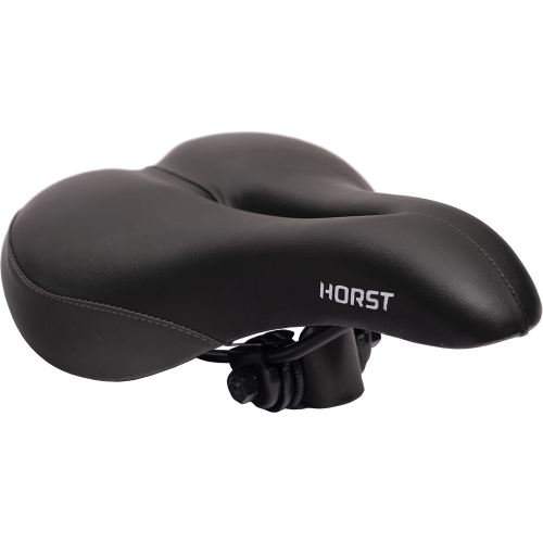 Седло 09-200806 комфортное с замком  265х170мм 450гр черное HORST