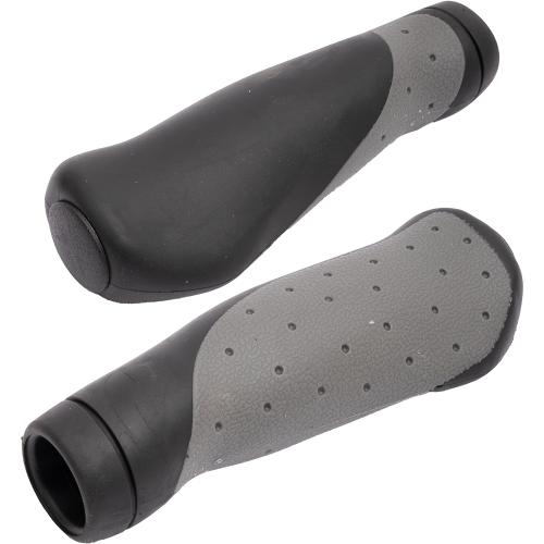 Ручки 00-170550 на руль H32 2-х компанент. резиновые 135мм черно-серые