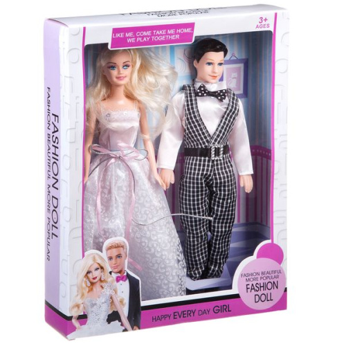Набор из 2 кукол Fashion Doll - Жених и невеста, H129A