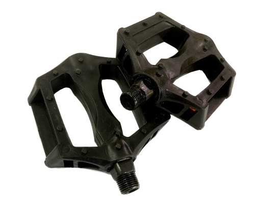 Педали HORST, 00-170170, пласт., широкие, с отражат., черные