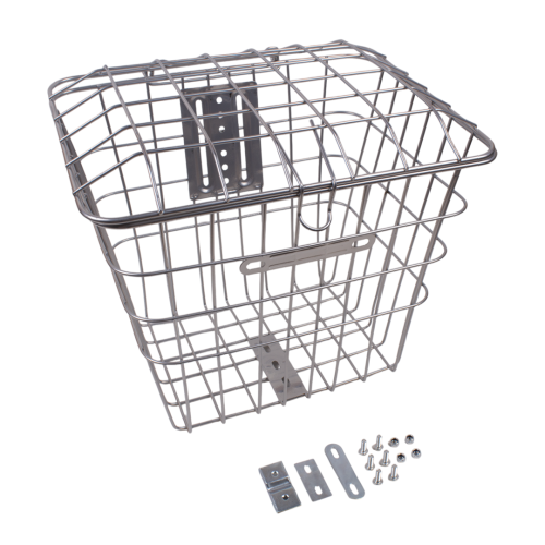 Корзина усиленная большая сетка с крышкой 330*290*260мм без усов и рулевой пластины