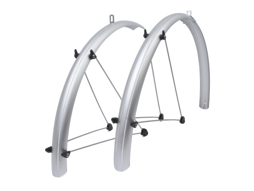 Крылья 8-16060503 металлопласт. AXP-10-26/60 Slr 26"х60мм, перед. 600мм, зад. 990мм, серебр. AUTHOR (Италия)