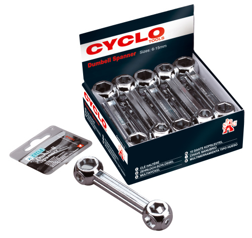 Набор 7-06001 "косточка" профи 10 головок 6-15мм хромир. сталь (10) CYCLO (Англия)
