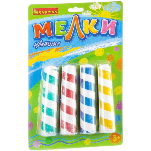 Набор мелков Bondibon, Спираль, 4 шт, 10,5х2,2 см., арт. Y22622005