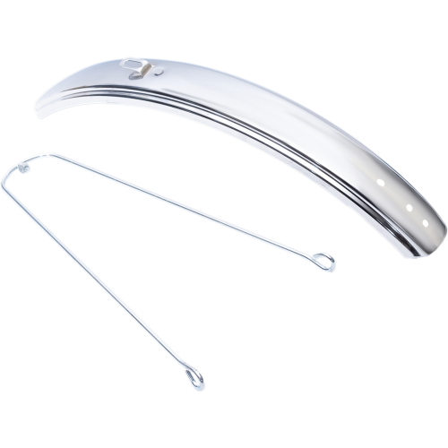 Щиток задний 18" стальной хром с усами